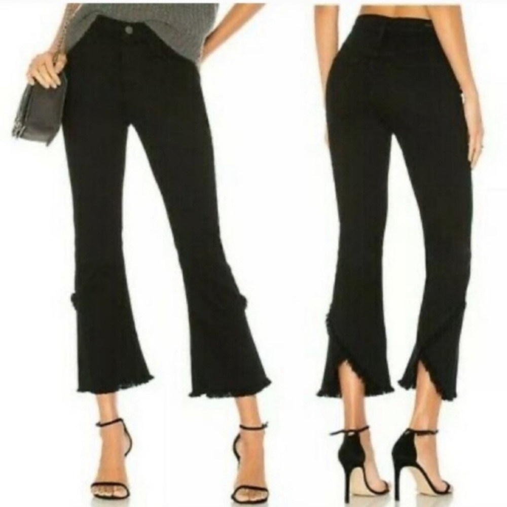Citizens of Humanity Drew Fray High Rise Crop Flare Jeans
